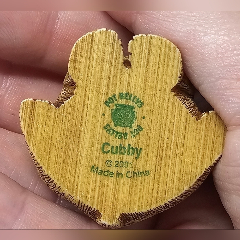 Vintage 2001 Pot Belly Harmony Kingdom Cubby's Blues Bear Trinket Box Hidden - Picture 11 of 13